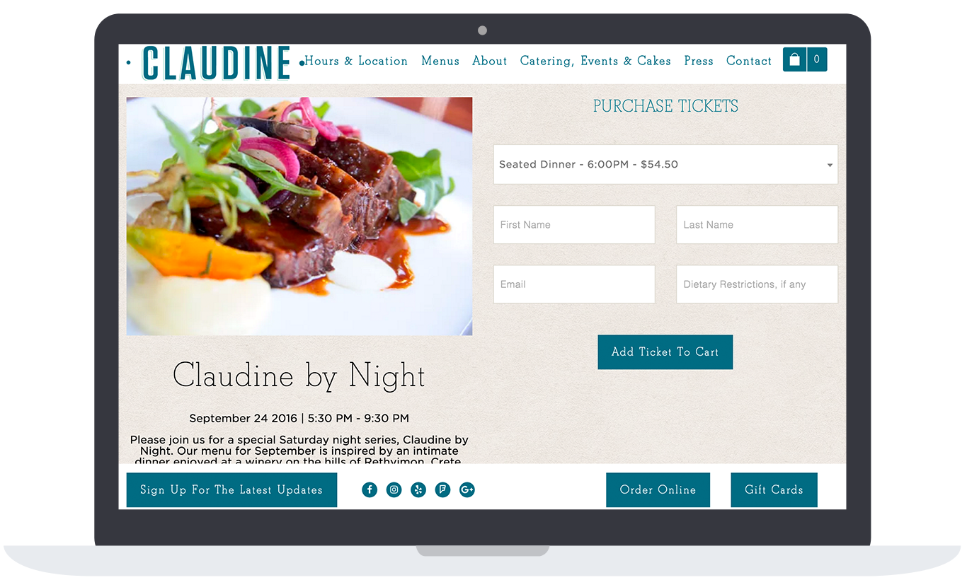 claudine by night event