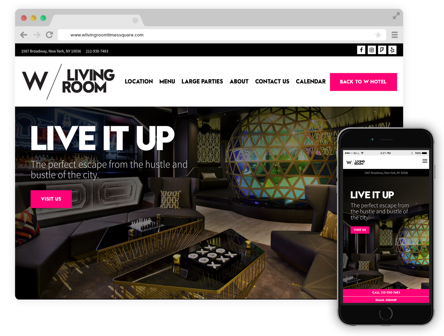 Living Room 1567 Broadway best restaurant websites of 2017 | bentobox Living Room 1567 Broadway best restaurant websites of 2017 | bentobox