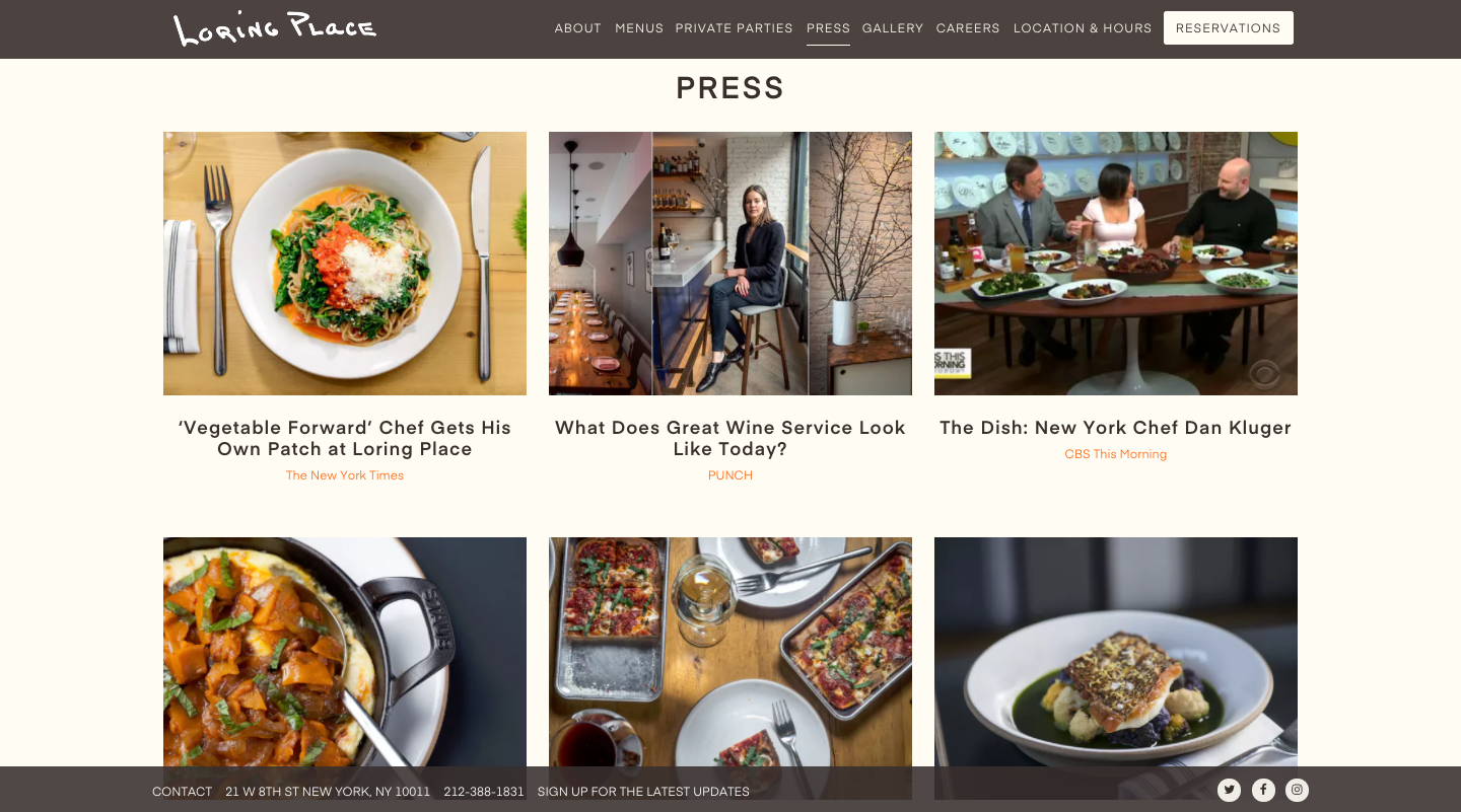 loring place press page